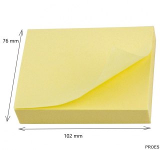Bloczek samoprzylepny POST-IT (657), 102x76mm, 1x100 kart., żółty (X)