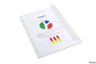 Koszulki groszkowe z klapką A4 120 mic., w folii (10szt) BANTEX 100550132
