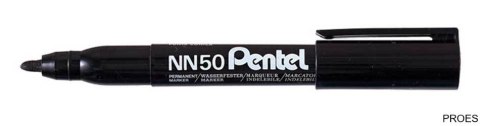 Marker permanentny NN50 czarny okrągła końcówka PENTEL Marker permanentny NN50 czarny okrągła końcówka PENTEL