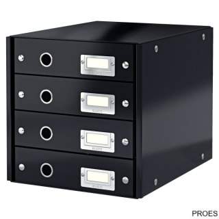 Pojemnik z 4 szufladami LEITZ C&S czarny 60490095