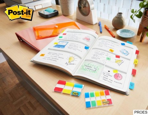 Zakładki indeksujące POST-IT_ do archiwizacji (676-AYPV), PP, silne, 16x38mm, 4x10 szt., mix kolorów Zakładki indeksujące POST-IT_ do archiwizacji (676-AYPV), PP, silne, 16x38mm, 4x10 szt., mix kolorów