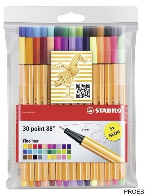 Cienkopis STABILO point 88 komplet 30szt 8830-1 Cienkopis STABILO point 88 komplet 30szt 8830-1
