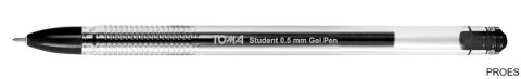 Długopis żelowy STUDENT, końcówka fine 0,5mm, czarny TO-071 Toma (X) Długopis żelowy STUDENT, końcówka fine 0,5mm, czarny TO-071 Toma (X)