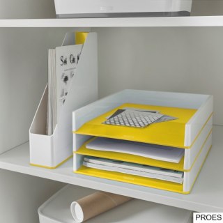 Półka na dokumenty Leitz WOW dwukolorowa, żółta 53611016
