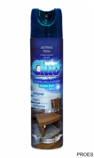 Spray przeciw kurzowi do mebli Antystatyk 300ml CLUO 13096 do kurzu