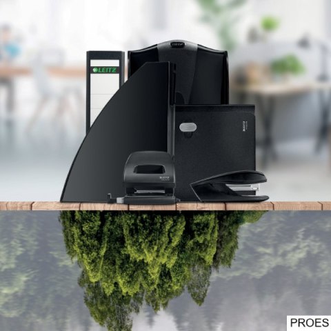Teczka z przekładkami Recycle A4 6 przekładek, czarny Leitz, 39140095 Teczka z przekładkami Recycle A4 6 przekładek, czarny Leitz, 39140095