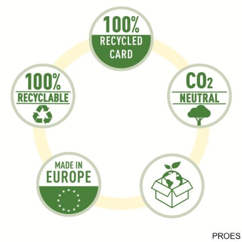 Teczka z przekładkami Recycle A4 6 przekładek, czarny Leitz, 39140095 Teczka z przekładkami Recycle A4 6 przekładek, czarny Leitz, 39140095