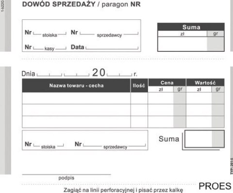 261-5 DS Dowód sprzedaży A6 MICHALCZYK I PROKOP 261-5 DS Dowód sprzedaży A6 MICHALCZYK I PROKOP