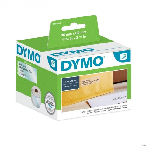 Etykieta DYMO adresowa - 89 x 36 mm, przezroczysty S0722410 (X) Etykieta DYMO adresowa - 89 x 36 mm, przezroczysty S0722410 (X)