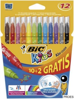 Flamastry BIC Kids Kid Couleur 10+2szt, 9202942