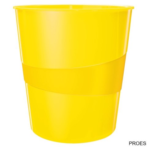 Kosz na śmieci 15L Leitz WOW, żółty 52781016 (X)