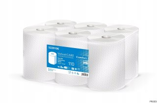 Ręczniki papierowe celuloza, 2 warstwy, biały, 110m - 478 listków VELVET PROFESSIONAL MAXI 5220106