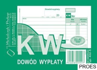 402-5 KW Dowód Wypłaty MICHALCZYK&PROKOP A6 80 kartek