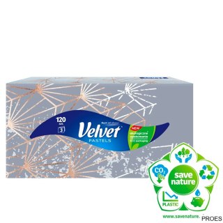 Chusteczki VELVET PASTELS (120sztuk) VELVET