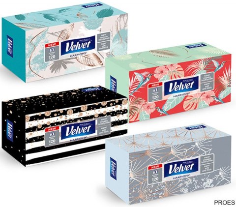 Chusteczki VELVET PASTELS (120sztuk) VELVET Chusteczki VELVET PASTELS (120sztuk) VELVET