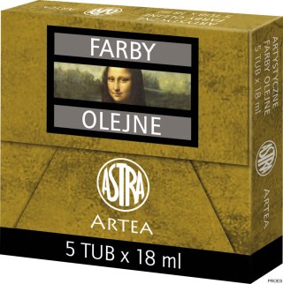 Farba olejna Astra tuba 18ml - kadmium czerwony jasny, 83410956