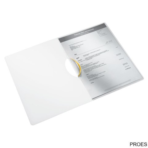 Skoroszyt z klipsem Leitz WOW, żółty 41850016 Skoroszyt z klipsem Leitz WOW, żółty 41850016