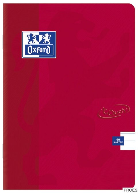 Zeszyt A5 60k, linia z marginesem, OXFORD, TOUCH 400074877 Zeszyt A5 60k, linia z marginesem, OXFORD, TOUCH 400074877