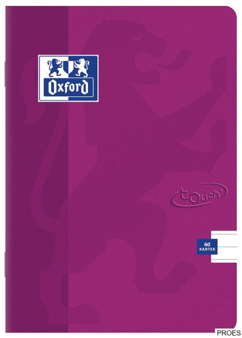 Zeszyt A5 60k, linia z marginesem, OXFORD, TOUCH 400074877 Zeszyt A5 60k, linia z marginesem, OXFORD, TOUCH 400074877