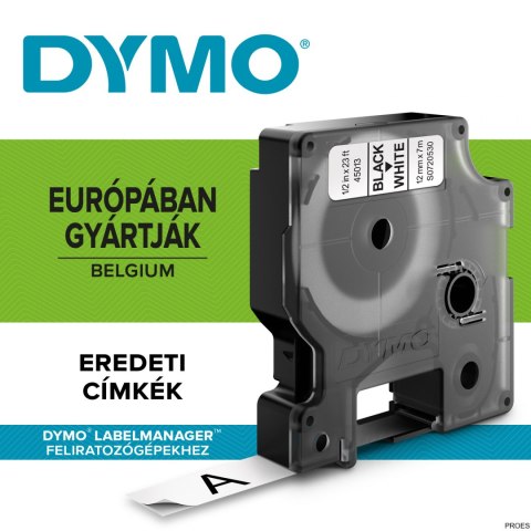 Taśma DYMO D1 - 12 mm x 7 m, czarny / biały S0720530 do drukarek etykiet Taśma DYMO D1 - 12 mm x 7 m, czarny / biały S0720530 do drukarek etykiet