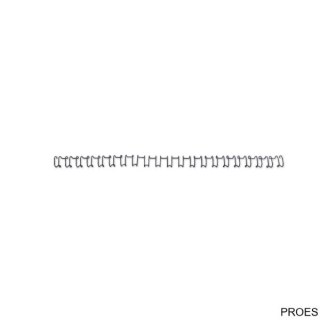 Grzbiety drutowe GBC A4 21L 10mm czarne (100szt) IB165221 (X)
