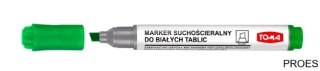 Marker do białych tablic TOMA, końcówka ścięta, zielony TO-267 Toma