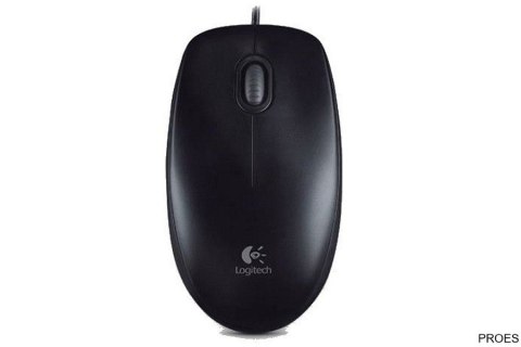 Mysz przewodowa LOGITECH B100 USB czarna 910-003357 Mysz przewodowa LOGITECH B100 USB czarna 910-003357