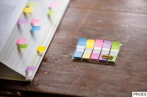 Zakładki indeksujące POST-IT_ (683-5CB), PP, 12x43mm, 5x20 kart., mix kolorów Zakładki indeksujące POST-IT_ (683-5CB), PP, 12x43mm, 5x20 kart., mix kolorów