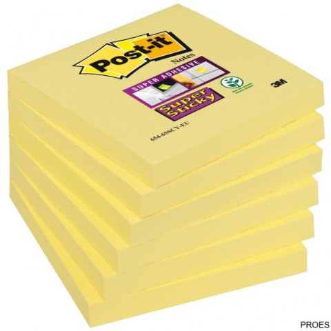 Bloczek 3M POST-IT 76x76mm żółty 90k Super Sticky 70005197911 Bloczek 3M POST-IT 76x76mm żółty 90k Super Sticky 70005197911