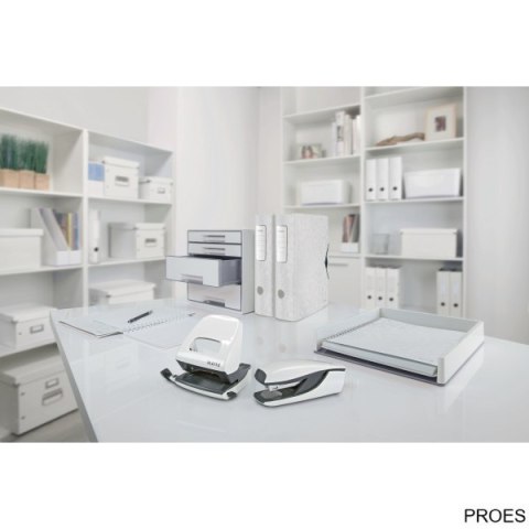 Dziurkacz 5008 LEITZ WOW biały perłowy 30 kartek duży metalowy 50081001