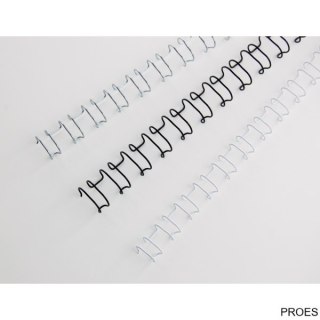 Grzbiety drutowe GBC A4 21L 10mm SLV (100szt) IB160837 (X)