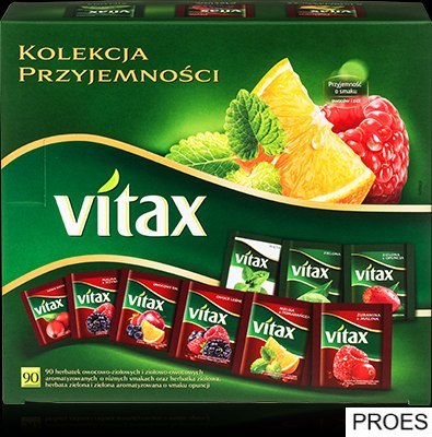 Herbata VITAX KOLEKCJA PRZYJE.MIX owoc 90kop 9 smaków