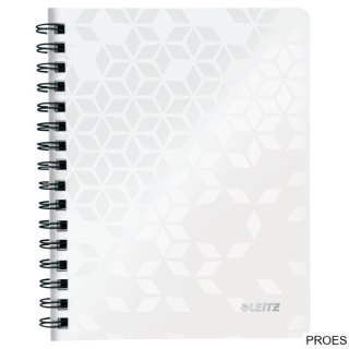 Kołonotatnik w kratkę A5 PP Leitz WOW, biały 46410001 (X)