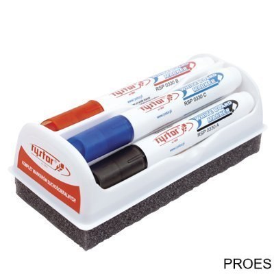 Marker do suchościeralny RYSTOR 4szt. z gąbką 0330 456-220 Marker do suchościeralny RYSTOR 4szt. z gąbką 0330 456-220