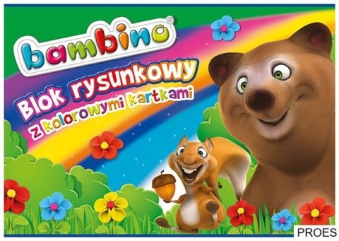 Blok rys. z kolor. kart. A4,16k BAMBINO *2878 ST.MAJEWSKI Blok rys. z kolor. kart. A4,16k BAMBINO *2878 ST.MAJEWSKI