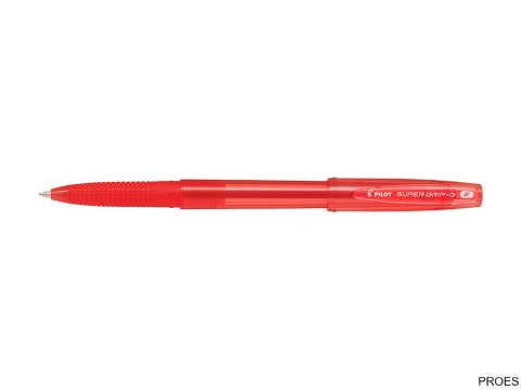 Długopis olejowy ze skuwką PILOT SUPER GRIP czerwony BPS-GG-F-R (X)