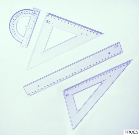 Komplet geometryczny duży z linijką 30cm 2002PR PRATEL