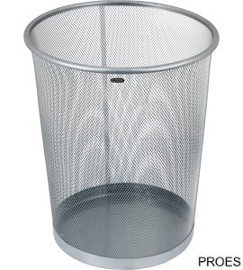 Kosz na papier siatka 19l srebrny GRAND 120-1333