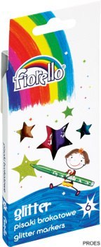 Pisaki Brokatowe FIORELLO GR-118, 6 kolorów 160-1998