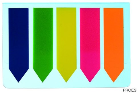 Zakładki indeksujące strzałki 12*45 5kol. po 25szt.009347 D.RECT Zakładki indeksujące strzałki 12*45 5kol. po 25szt.009347 D.RECT
