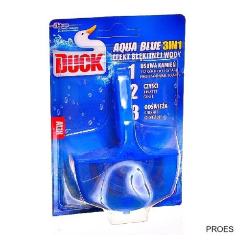 Zawieszka WC DUCK Aqua Blue 4w1 barwiąca 40g 9053 Zawieszka WC DUCK Aqua Blue 4w1 barwiąca 40g 9053