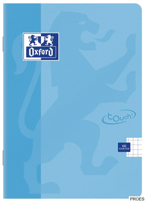 Brulion A5 96 kartek, TOUCH PASTEL kratka z marginesem OXFORD 400123215 (X) Brulion A5 96 kartek, TOUCH PASTEL kratka z marginesem OXFORD 400123215 (X)