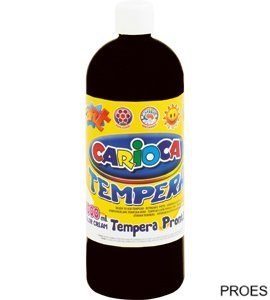 Farba tempera 1000 ml, czarny CARIOCA 170-1443/170-2642