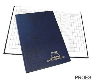 Książka korespondencyjna A4 192k - granat WARTA 1824-229-014