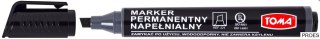 Marker permanentny napełniany ARTLINE, końcówka ścięta, czarny TO-221 Toma