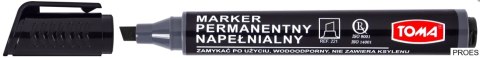 Marker permanentny napełniany ARTLINE, końcówka ścięta, czarny TO-221 Toma Marker permanentny napełniany ARTLINE, końcówka ścięta, czarny TO-221 Toma