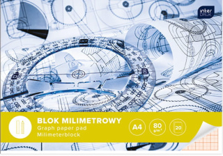 Blok milimetrowy A4 20 kartek GARWOLIN