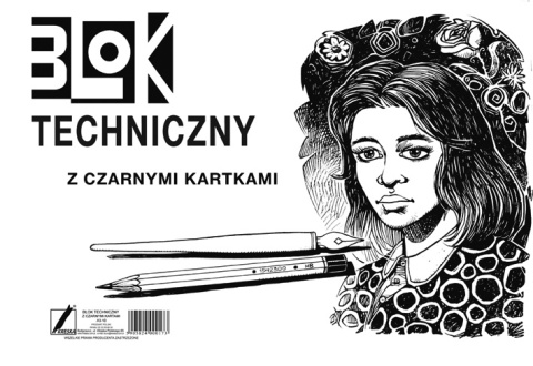 Blok techniczny czarny A3 10k KRESKA