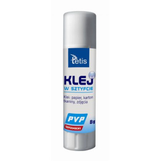 Klej w sztyfcie PVP 8 g bezbarwny BG112-E