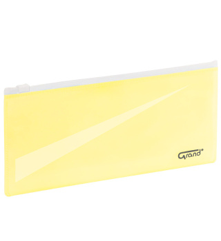 Teczka kopertowa strunowa GR-P053, żółta, 240x118mm GRAND 120-1864